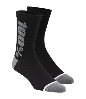 Șosete de performanță din lână merinos negru, gri