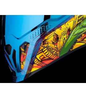 Cască Airflite Bugoid Blitz Multicoloră, Albastră