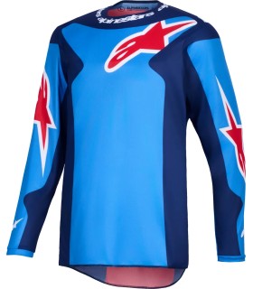 Fluid Grid Jersey Albastru