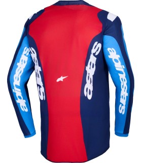 Fluid Grid Jersey Albastru
