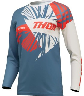 Tricou Sector Split pentru femei, albastru, alb