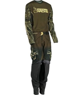 Pantaloni Agroid pentru tineri verzi, negri