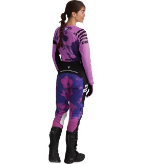 Pantaloni Launchmode Bleach pentru femei, violet, negru