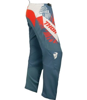 Pantaloni Sector Split pentru femei, albaștri, albi