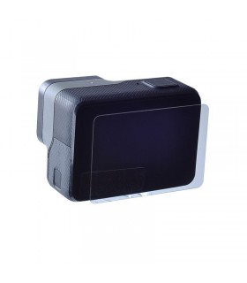 Folie de sticla pentru obiectiv si ecran LCD compatibila Gopro 5, 6 si 7 Black, Silver, White